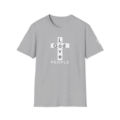 Love God. Love People. Unisex Softstyle T-Shirt